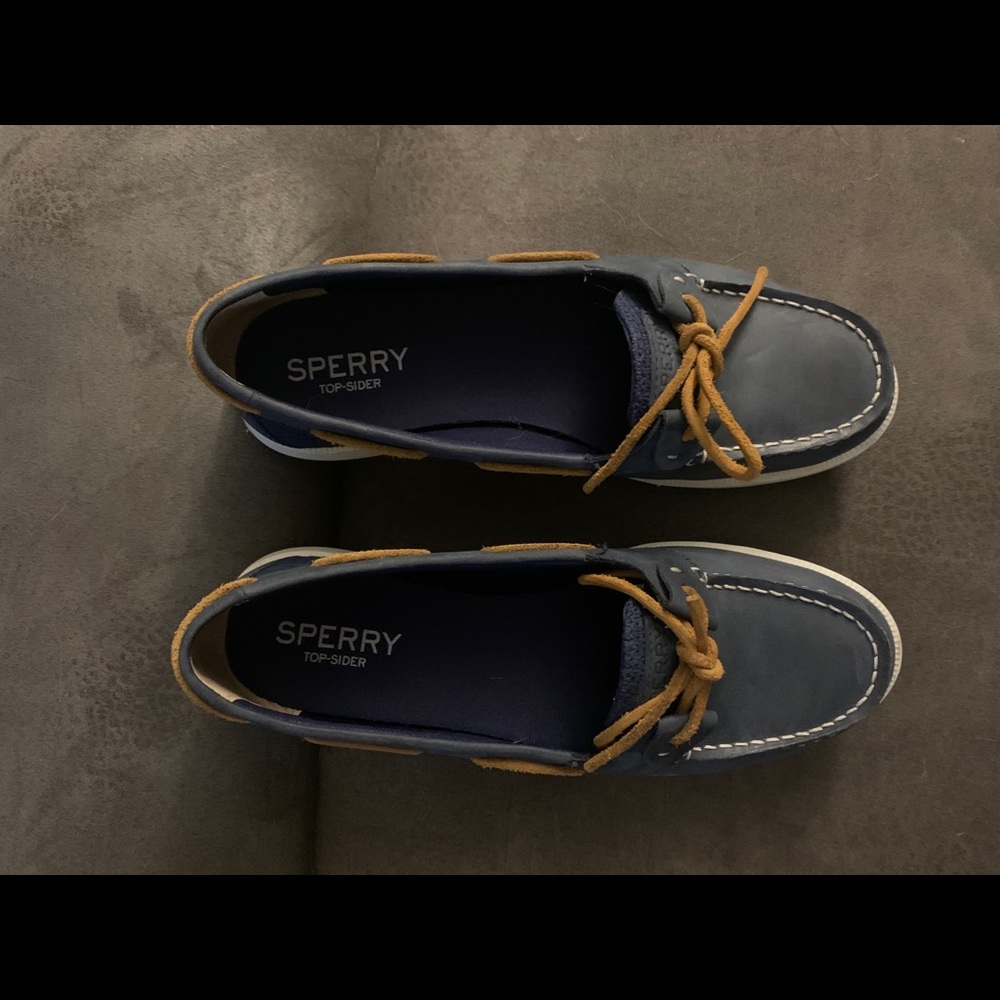Navy Sperry Boat Shoes